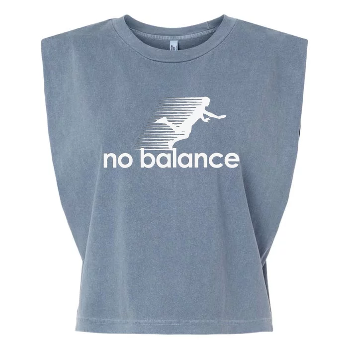 Funny Runner No Balance Garment-Dyed Women's Muscle Tee