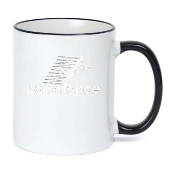 Funny Runner No Balance Black Color Changing Mug