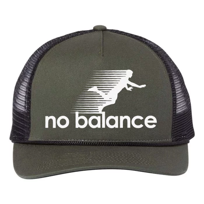 Funny Runner No Balance Retro Rope Trucker Hat Cap