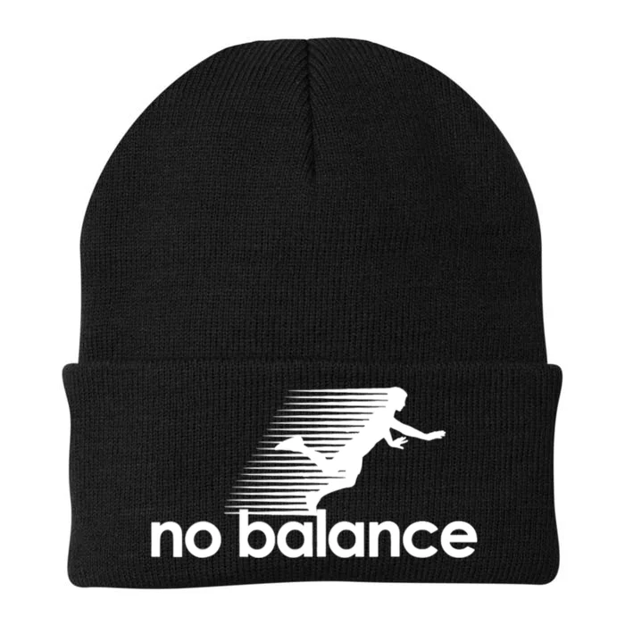 Funny Runner No Balance Knit Cap Winter Beanie