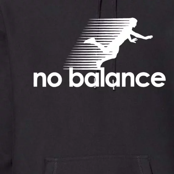 Funny Runner No Balance Premium Hoodie