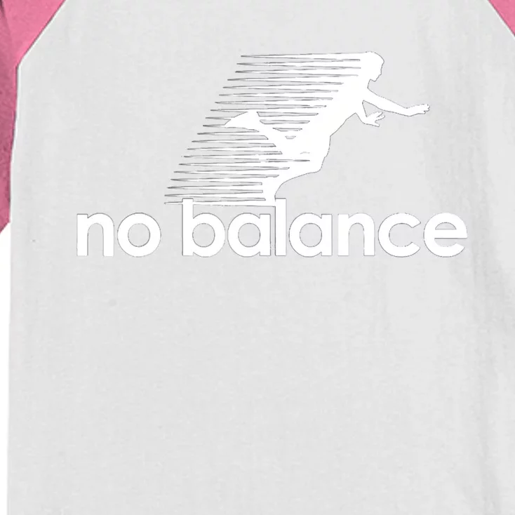 Funny Runner No Balance Kids Colorblock Raglan Jersey