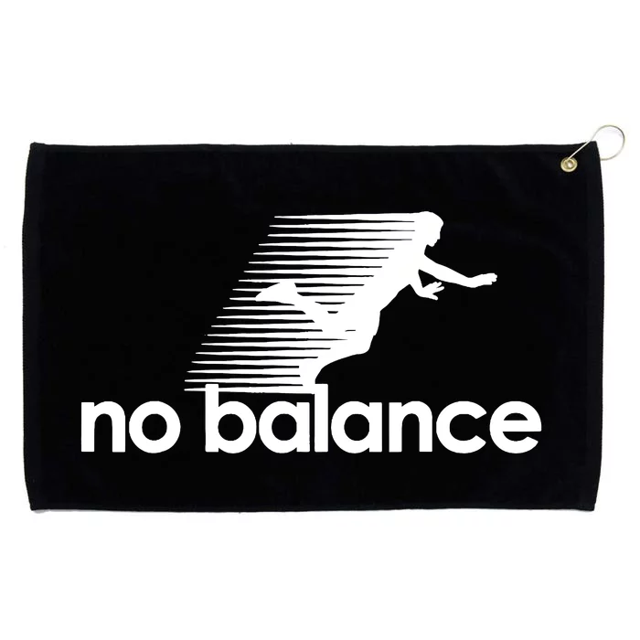 Funny Runner No Balance Grommeted Golf Towel