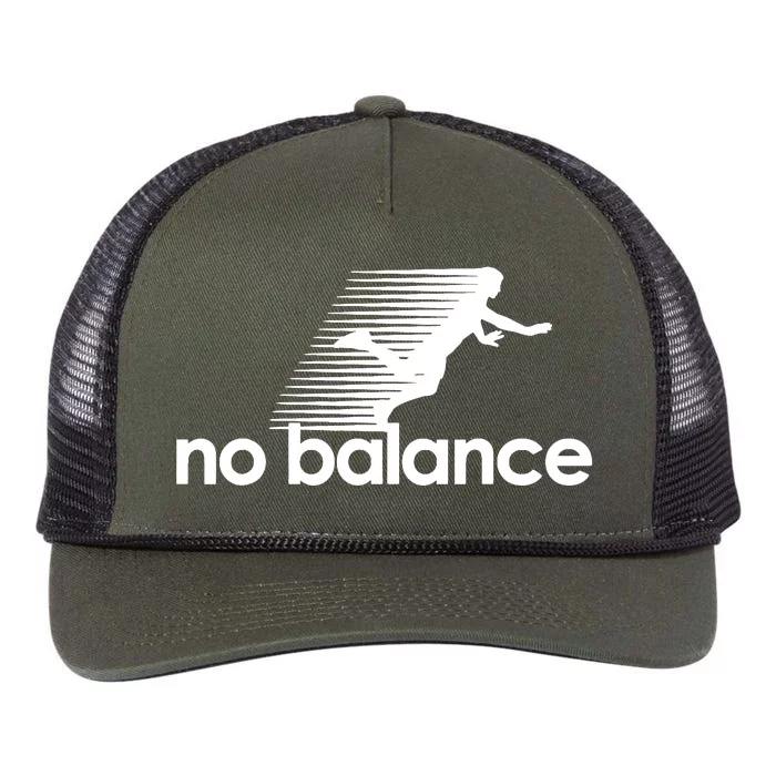 Funny Runner No Balance Retro Rope Trucker Hat Cap