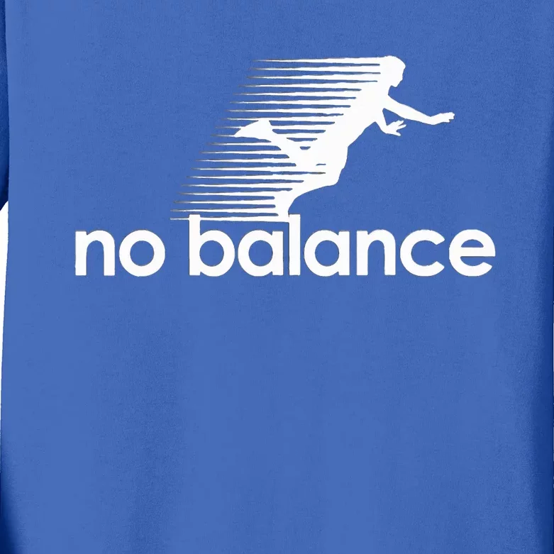 Funny Runner no balance Kids Long Sleeve Shirt