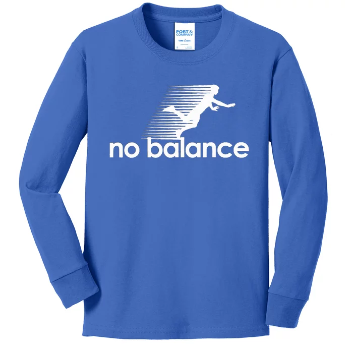 Funny Runner no balance Kids Long Sleeve Shirt