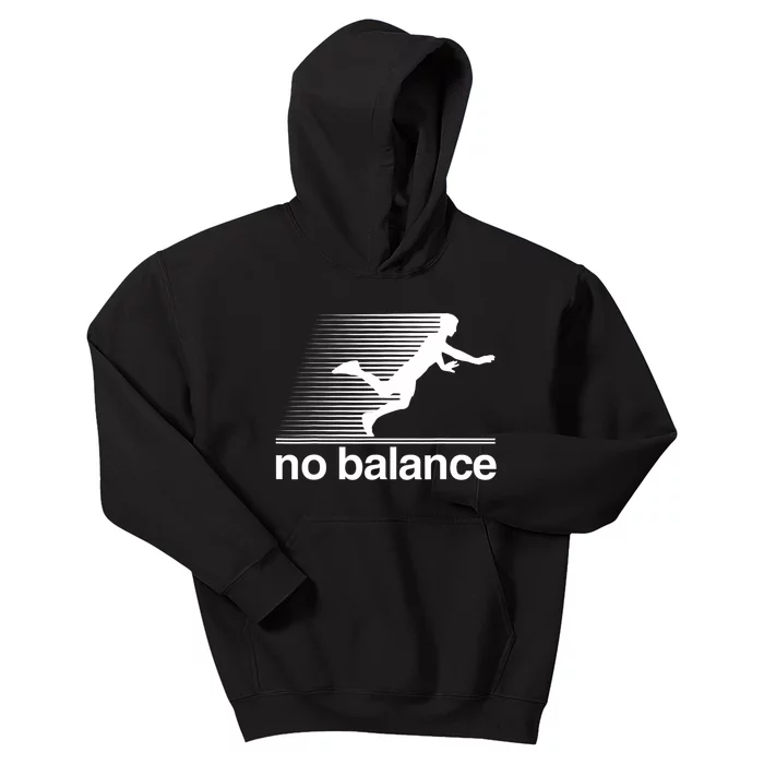 Funny Runner No Balance Kids Hoodie