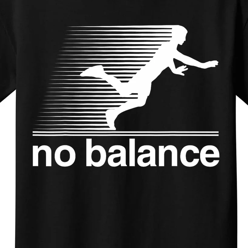 Funny Runner No Balance Kids T-Shirt