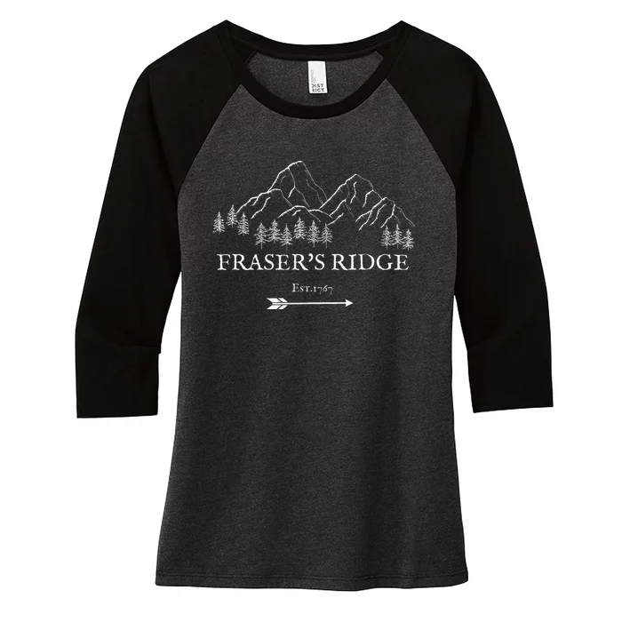 Frasers Ridge North Carolina 1767 Sassenach Women's Tri-Blend 3/4-Sleeve Raglan Shirt