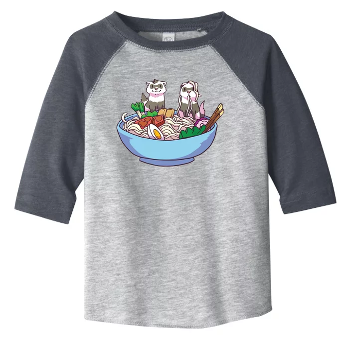 Ferret Ramen Noodles Anime Kawaii Japanese Otaku Gift Toddler Fine Jersey T-Shirt