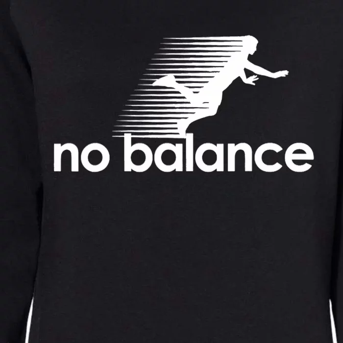 Funny Runner No Balance Womens California Wash Sweatshirt