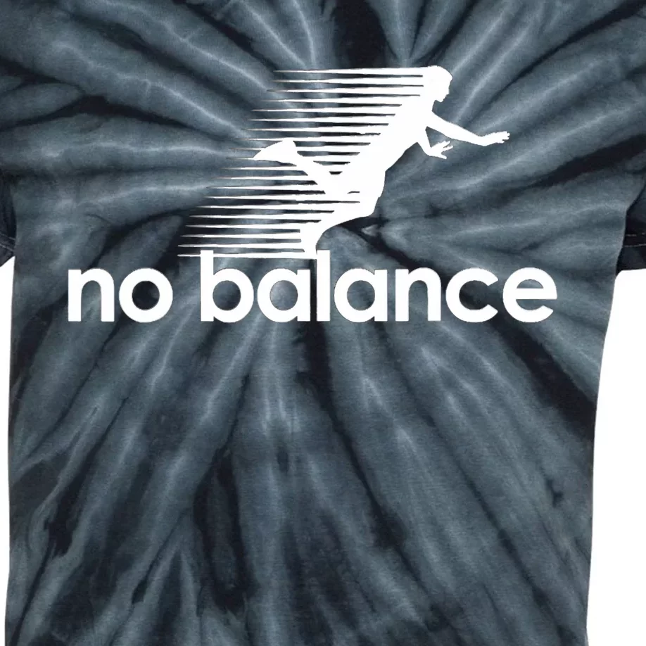 Funny Runner No Balance Kids Tie-Dye T-Shirt