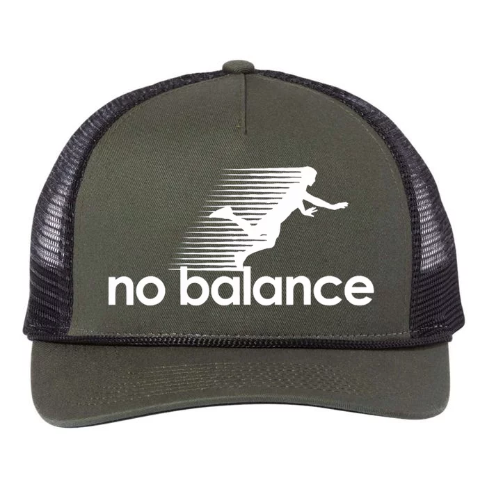 Funny Runner No Balance Retro Rope Trucker Hat Cap