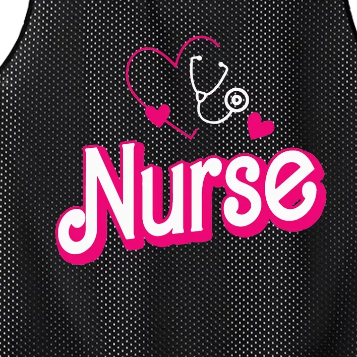 Funny Retro Nurse Gifts for Nurse Week Mesh Reversible Basketball Jersey Tank