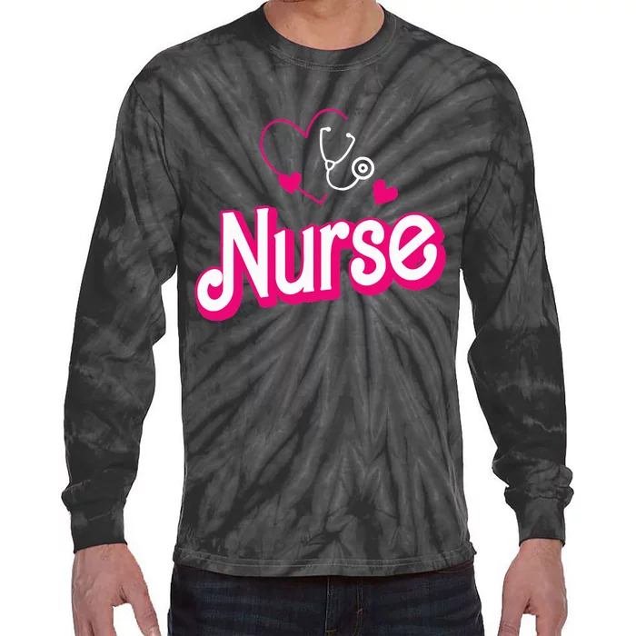 Funny Retro Nurse Gifts for Nurse Week Tie-Dye Long Sleeve Shirt