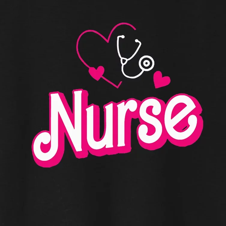 Funny Retro Nurse Gifts for Nurse Week Women's Crop Top Tee