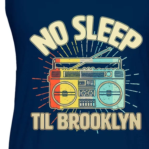 Funny Retro No Sleep Til Brooklyn Ladies Essential Flowy Tank