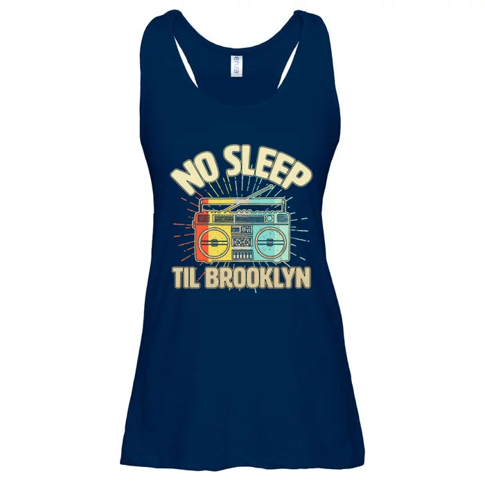 Funny Retro No Sleep Til Brooklyn Ladies Essential Flowy Tank