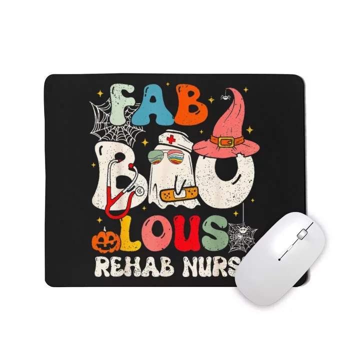 Faboolous Rehab Nurse Groovy Cute Halloween Spooky Season Mousepad