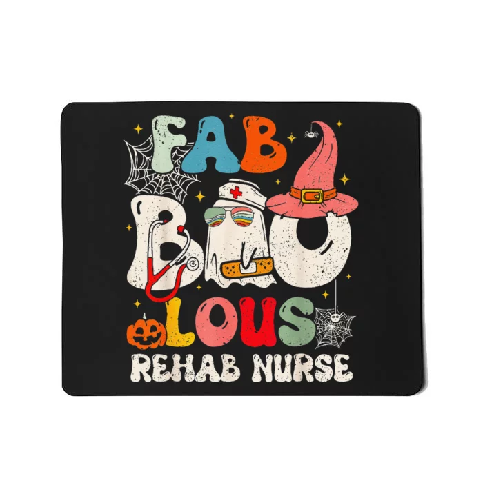 Faboolous Rehab Nurse Groovy Cute Halloween Spooky Season Mousepad