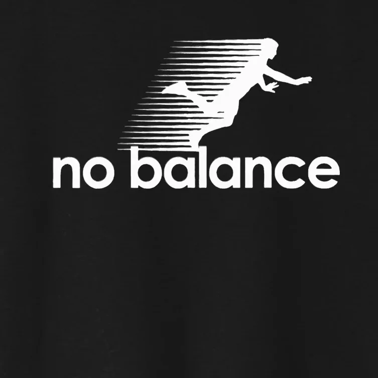 Funny Runner no balance Women's Crop Top Tee