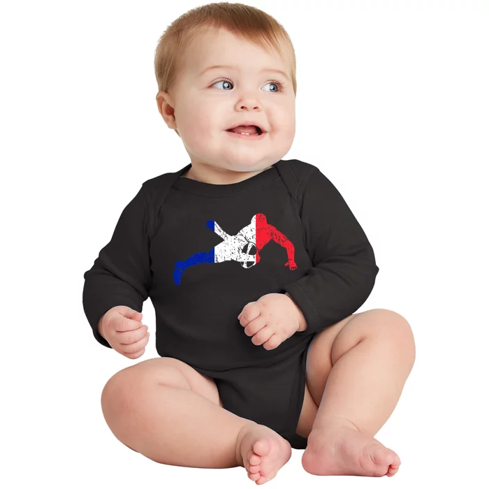 French Rugby National Team Fan Gift Les Bleus World Baby Long Sleeve Bodysuit