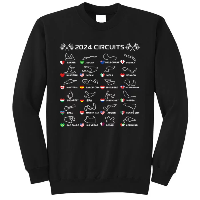 Formula Racing Open Wheel Race Car Fan World Circuits 2024 Sweatshirt