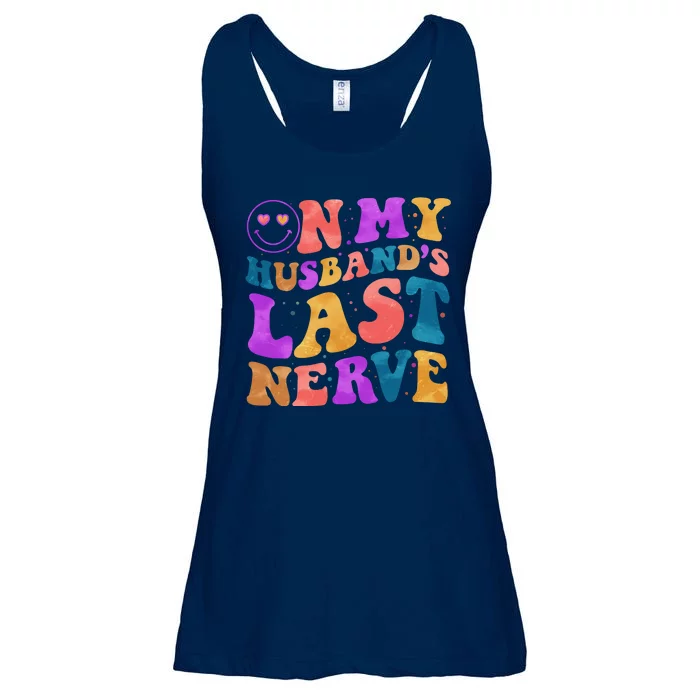 Funny Retro On My Husband's Last Nerve Ladies Essential Flowy Tank