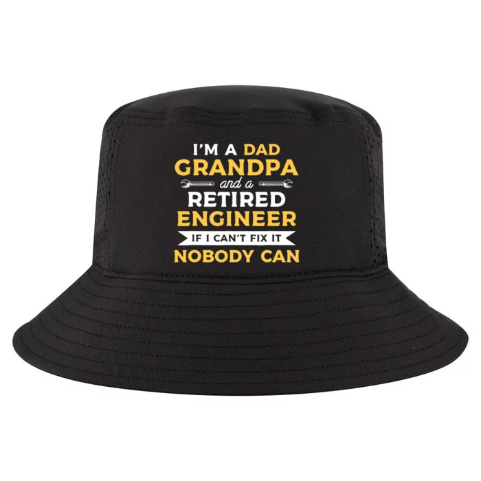 Funny Retirement Outfit For A Retired Engineer Grandpa Cool Comfort Performance Bucket Hat