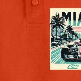 Formula Racing Open Wheel Car Retro Miami Circuit Usa Flag Dry Zone Grid Performance Polo