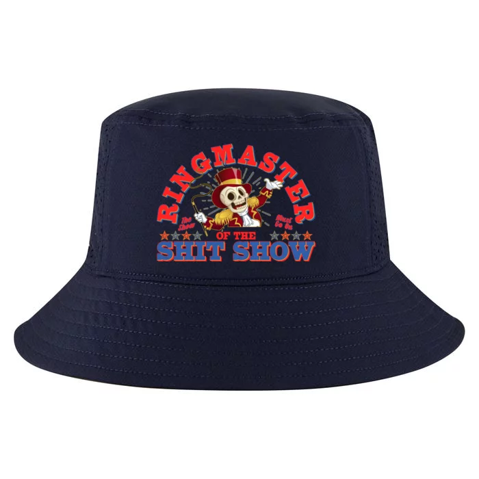 Funny Ringmaster Of The Shit Show The Show Must Go On Cool Comfort Performance Bucket Hat