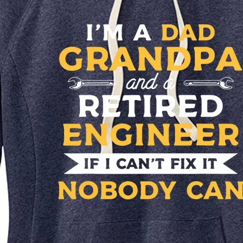 Funny Retirement Outfit For A Retired Engineer Grandpa Women's Fleece Hoodie