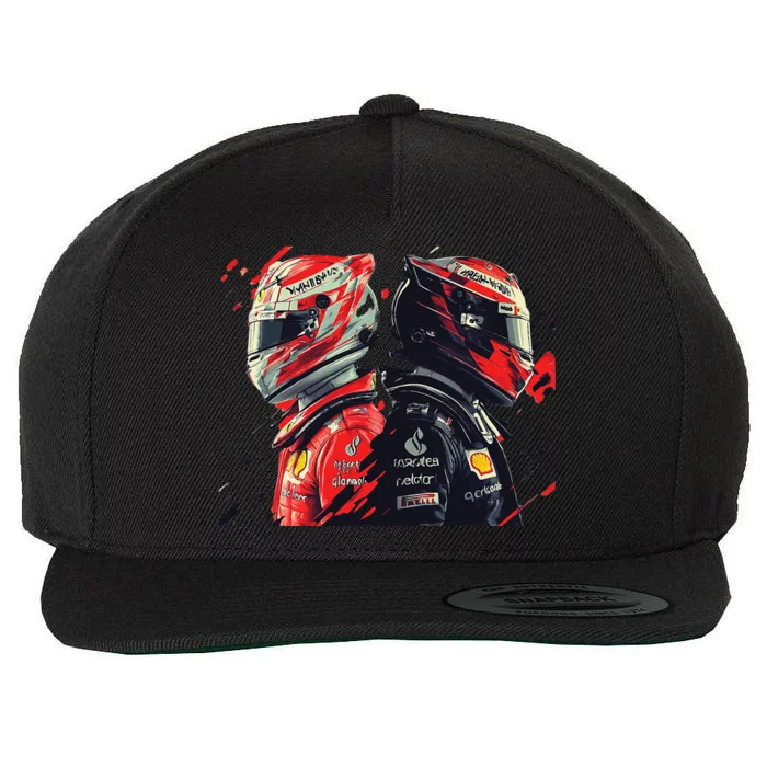 Formula Racing Open Wheel Race Car Drivers Wool Snapback Cap