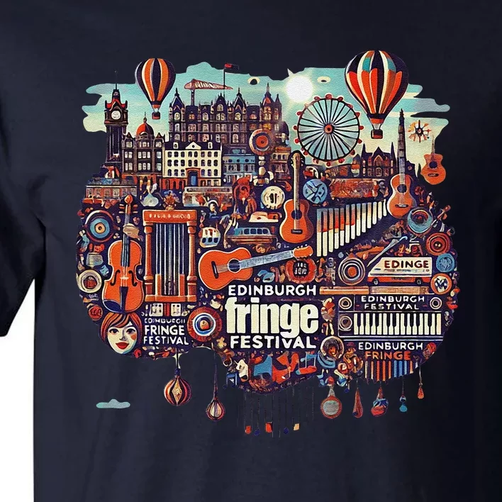 Funny Rhythm Of Celebration Edinburgh Fringe Festival Tall T-Shirt