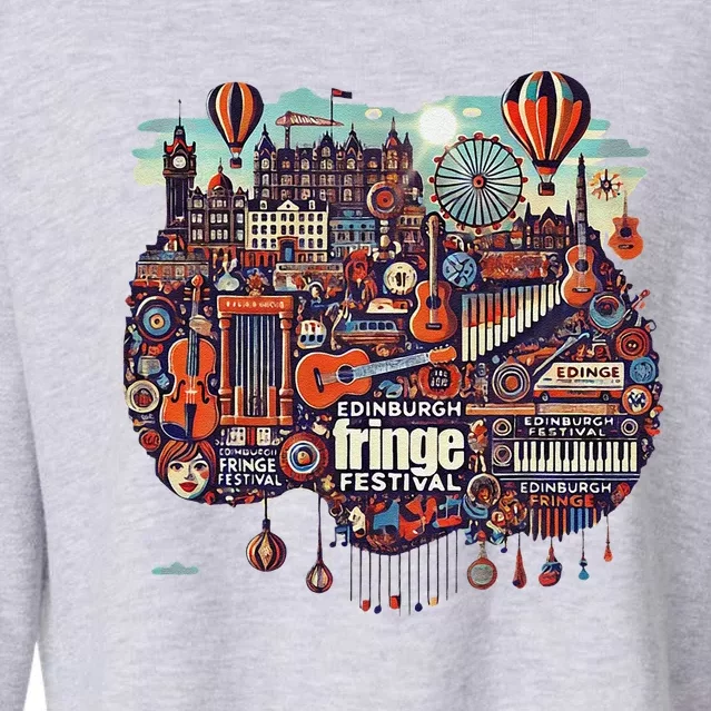 Funny Rhythm Of Celebration Edinburgh Fringe Festival Cropped Pullover Crew