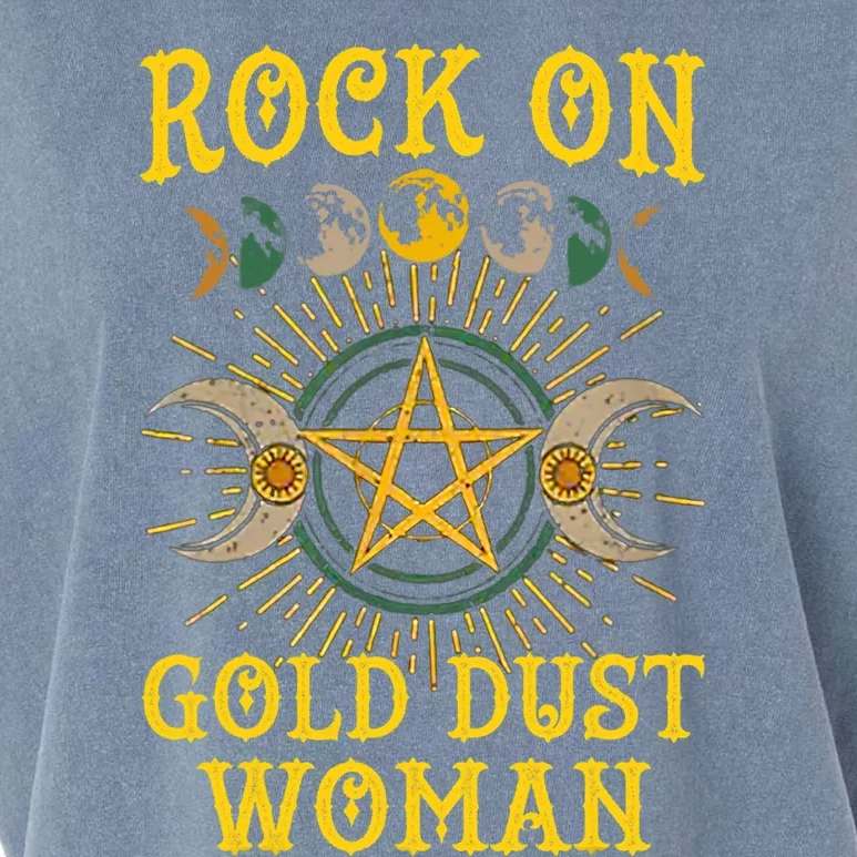 Funny Rock On Gold Dust Woman Gift For Birthday Garment-Dyed Women's Muscle Tee