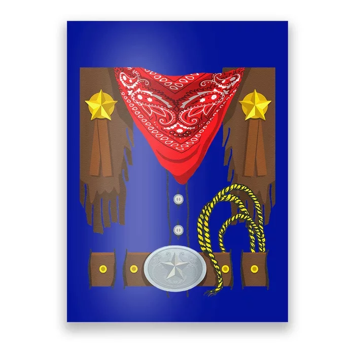 Funny Rodeo Outfit Halloween Costume Cowboy Poster