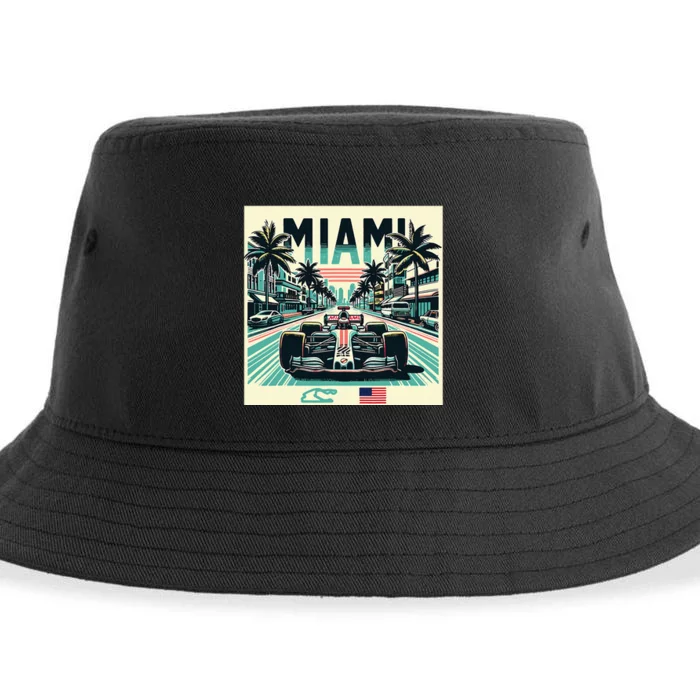 Formula Racing Open Wheel Car Sustainable Bucket Hat