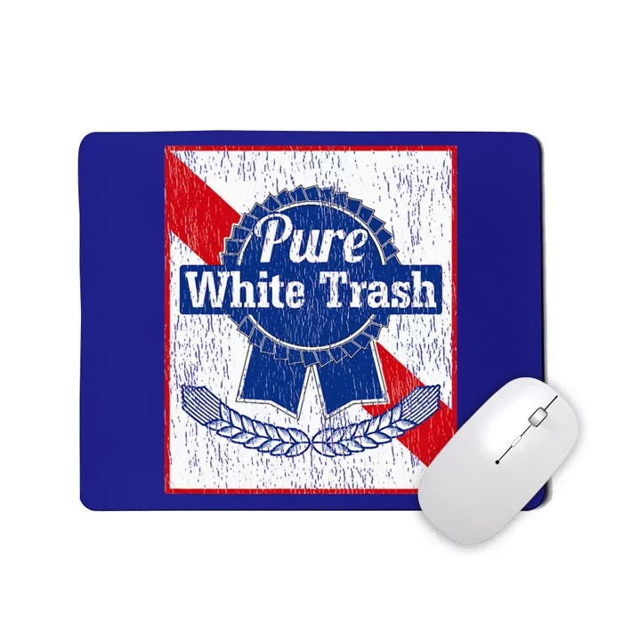 Funny Redneck Pure White Trash Mousepad