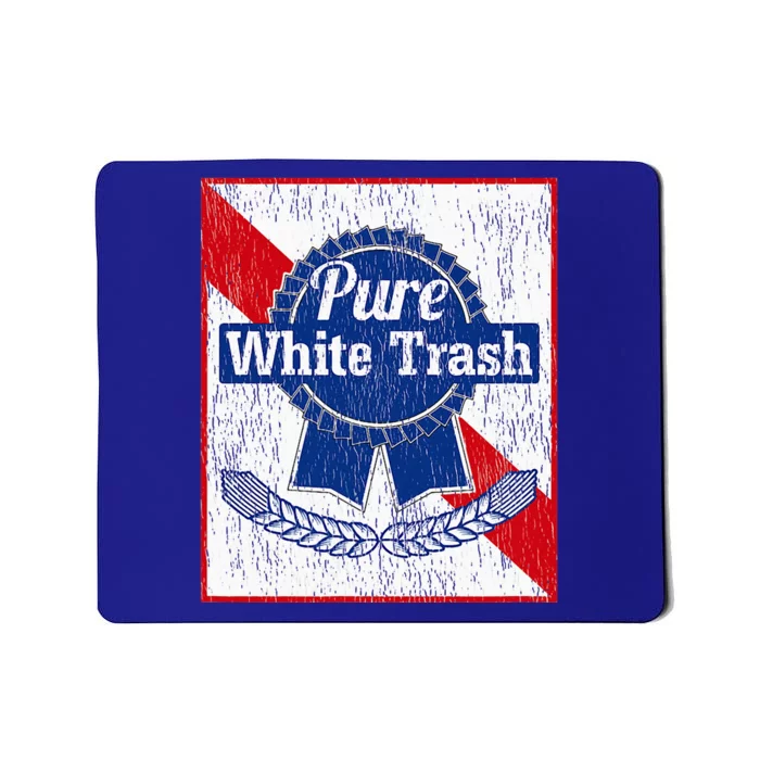 Funny Redneck Pure White Trash Mousepad