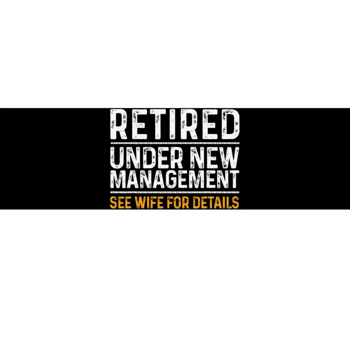 Funny Retirement Party Dad Humor Classic Fit Black Bumper Sticker