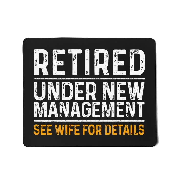 Funny Retirement Party Dad Humor Classic Fit Black Mousepad