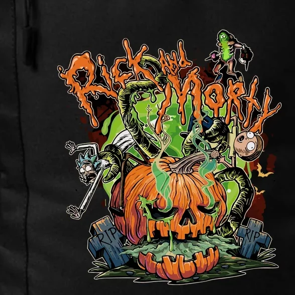 Funny Rick Pumpkin Halloween Daily Commute Backpack