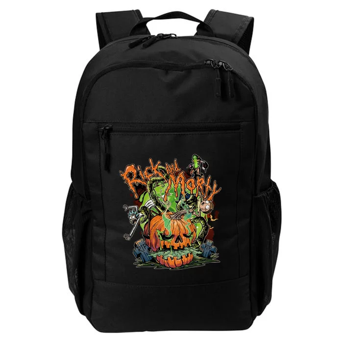 Funny Rick Pumpkin Halloween Daily Commute Backpack