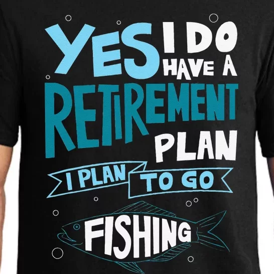 Fishing Retirement Plan Retired Gifts Grandpa Pajama Set