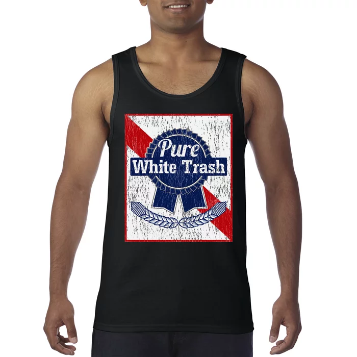 Funny Redneck Pure White Trash Tank Top