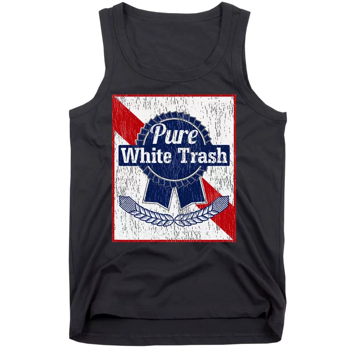 Funny Redneck Pure White Trash Tank Top