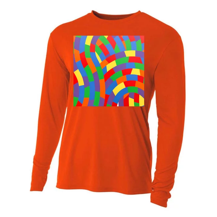 Fun Rise Pattern Cooling Performance Long Sleeve Crew