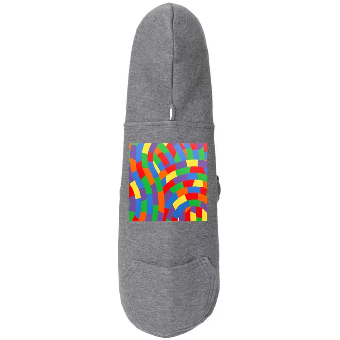 Fun Rise Pattern Doggie 3-End Fleece Hoodie