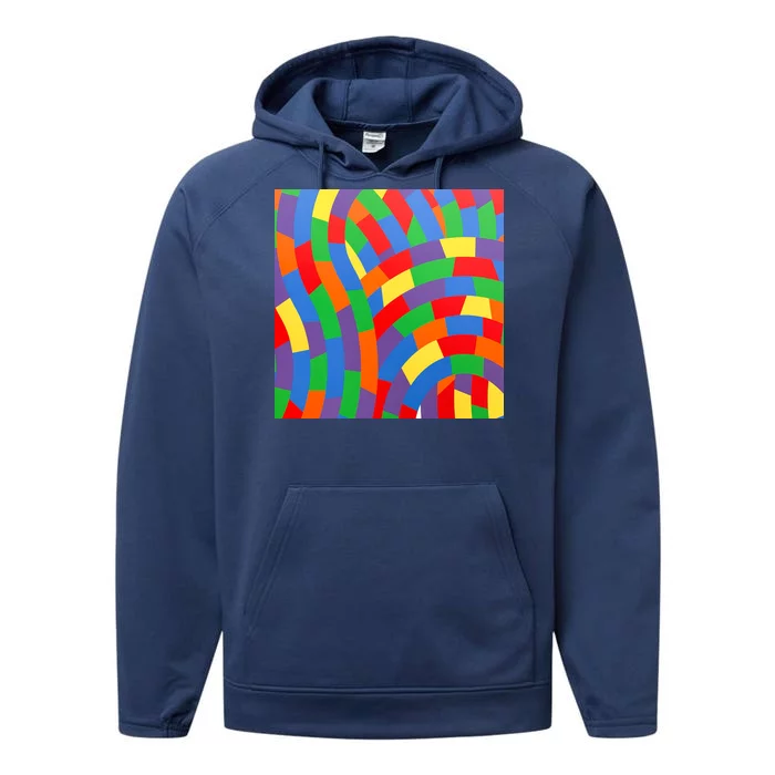 Fun Rise Pattern Performance Fleece Hoodie